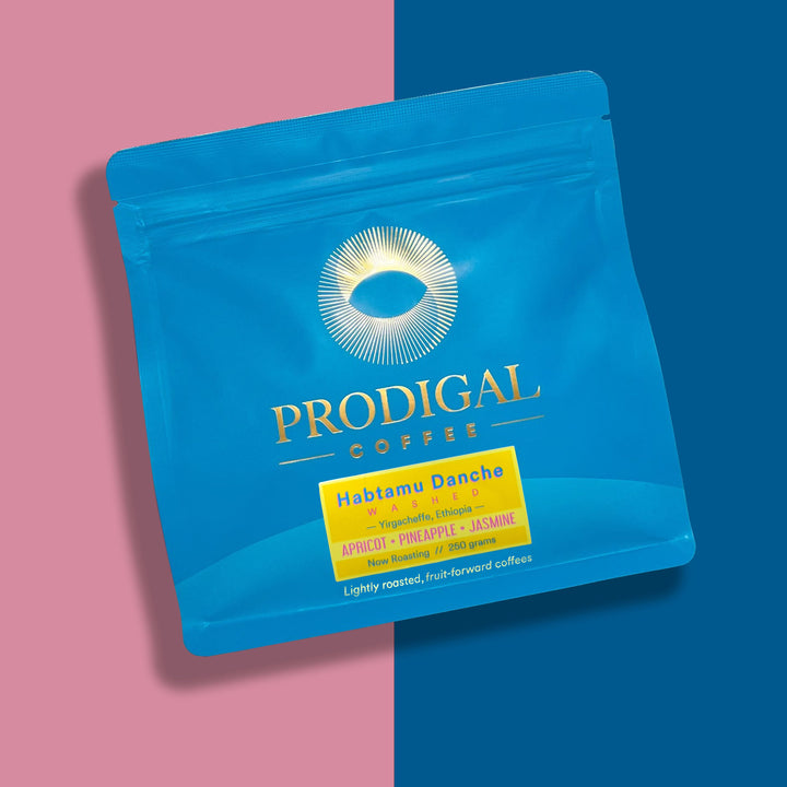 Ethiopia Habtamu Danche - Washed — roasted by Prodigal Coffee, Colorado. Apricot, Pineapple, Jasmine.