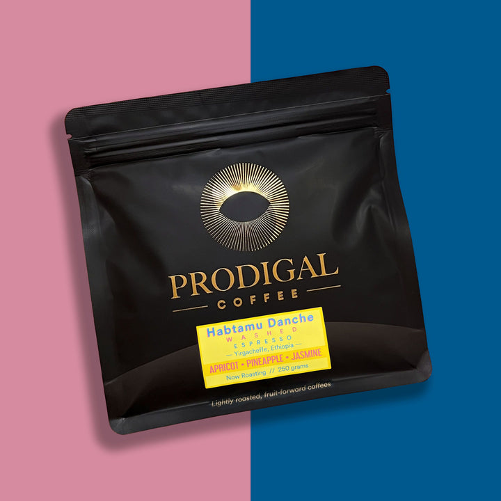 Ethiopia Habtamu Danche Espresso - Washed — roasted by Prodigal Coffee, Colorado. Apricot, Pineapple, Jasmine.