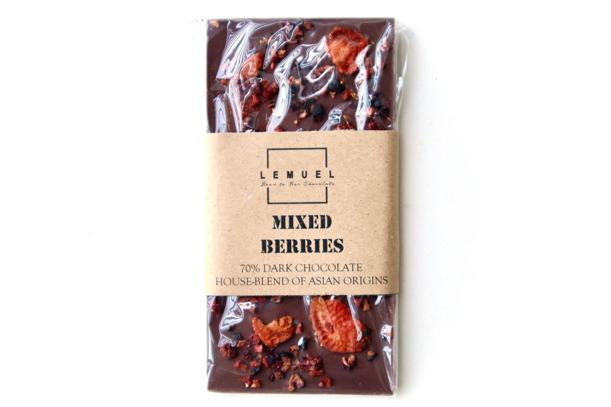 Mixed Berries Inclusion - 70% Dark Chocolate - Bean Shipper