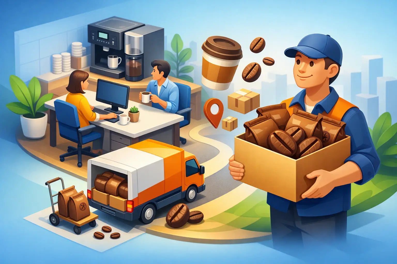 Office Coffee Bean Delivery That Works