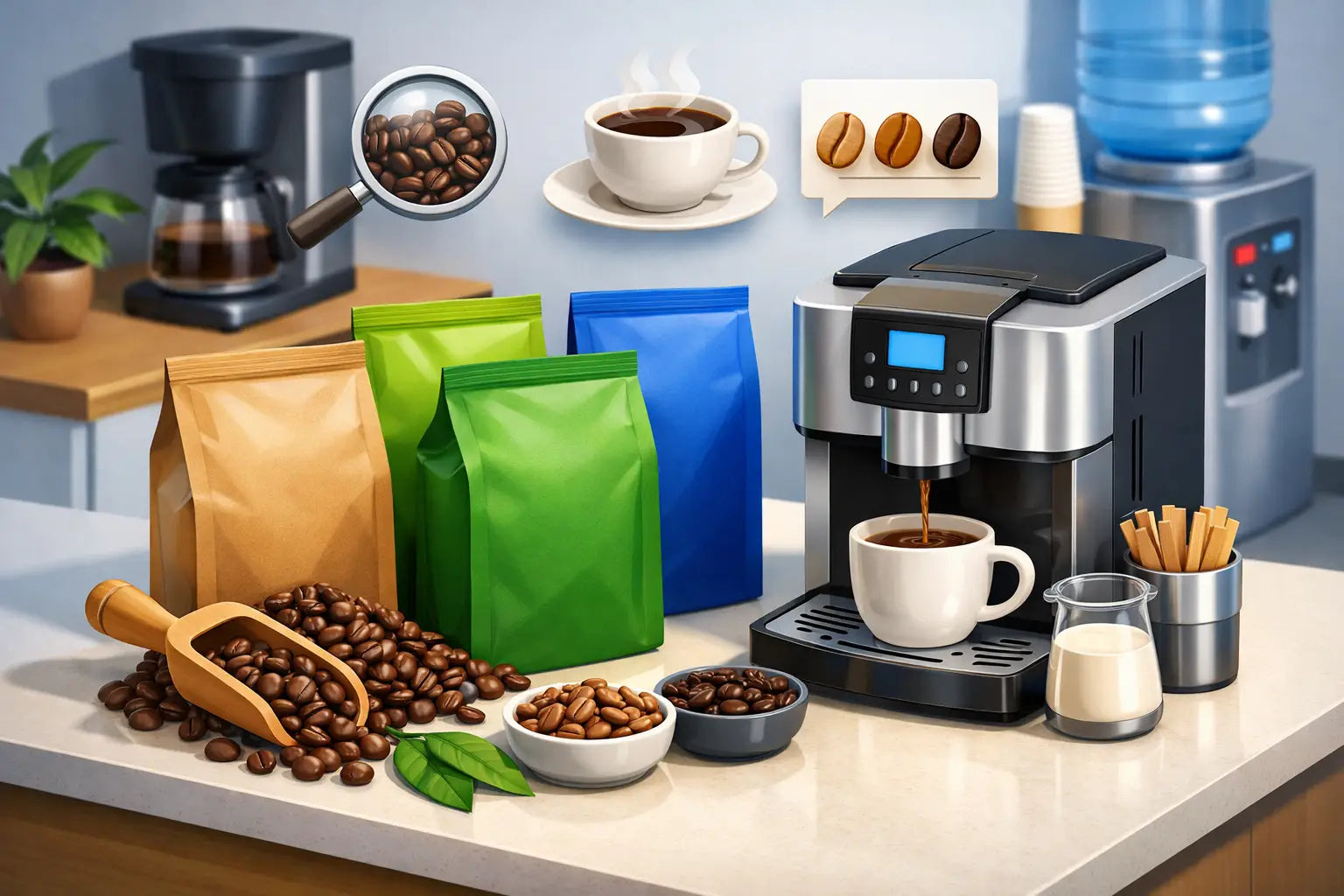 How to Choose Coffee Beans for Office Pantry