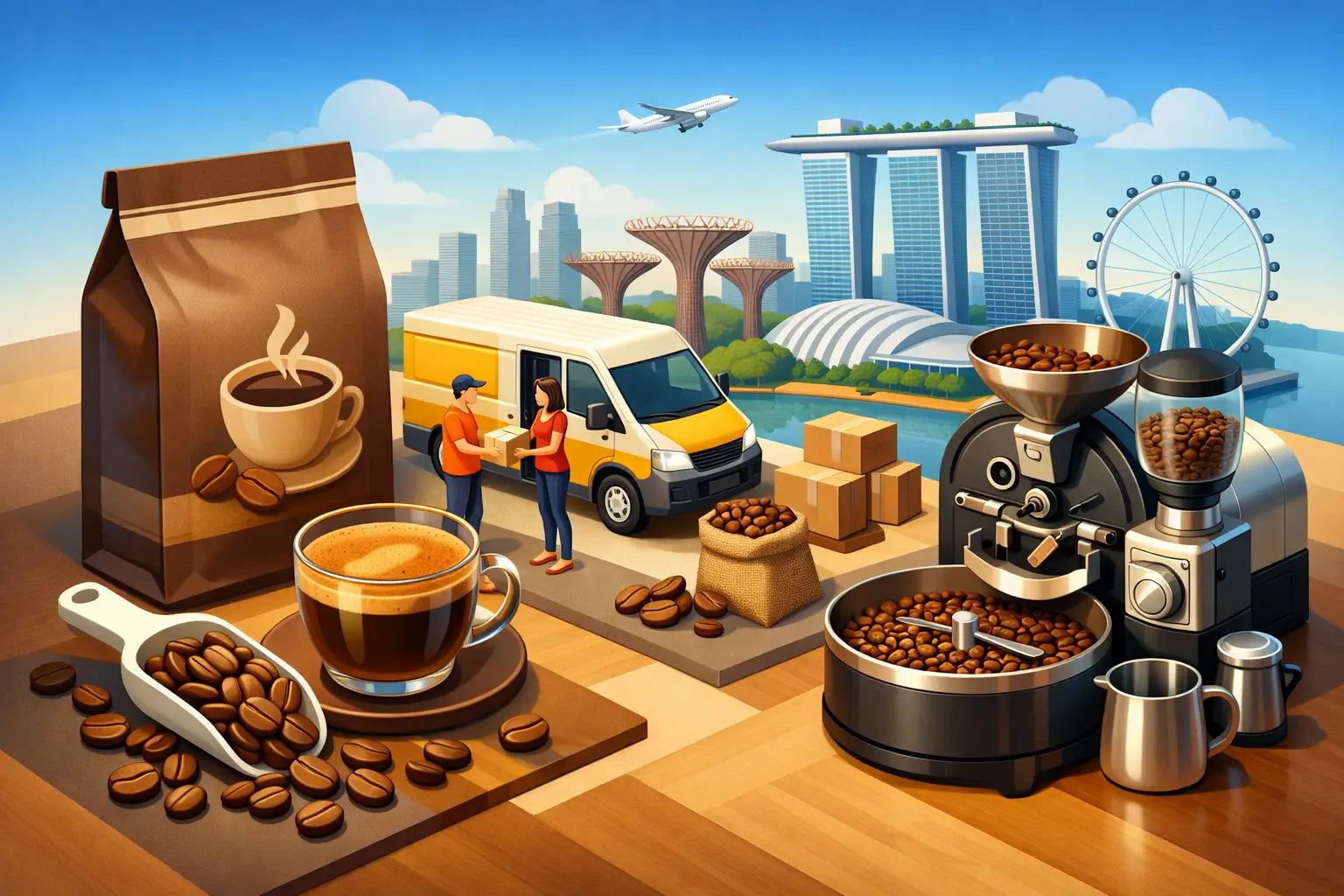 Coffee Beans Singapore Delivery, Freshly Roasted