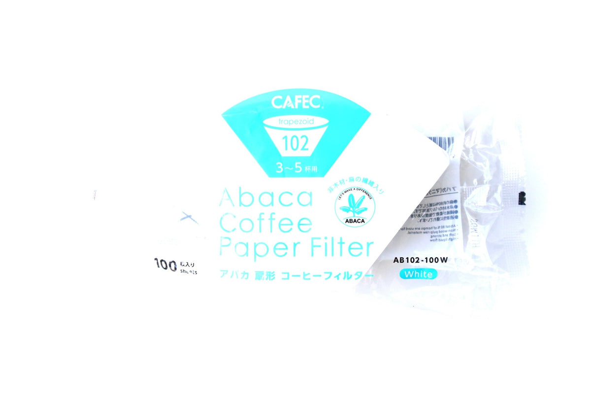 Cafec Abaca Paper Filter 100 Sheets - Trapeziod 102 - Bean Shipper